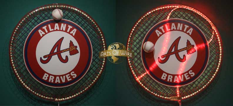 baseball wall light Atlanta